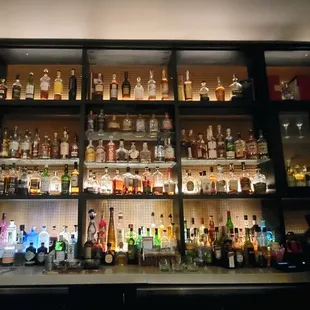 Fully stocked bar