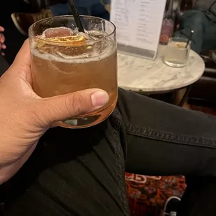 Custom rum and passion fruit cocktail!