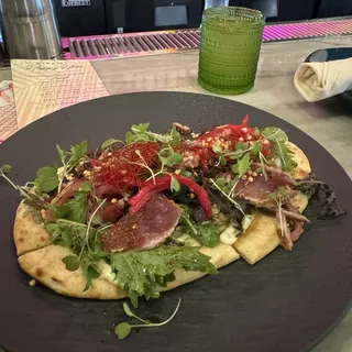Ahi flatbread