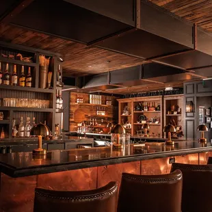 The Stranahan&apos;s Whiskey Lodge features a 15 seat bar.