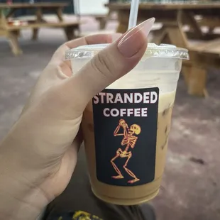 shaken iced oat latte