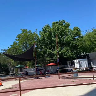 Seating Area With Umbrellas