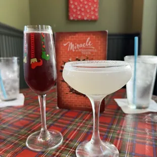 Rum run raindeer and lemon drop martini