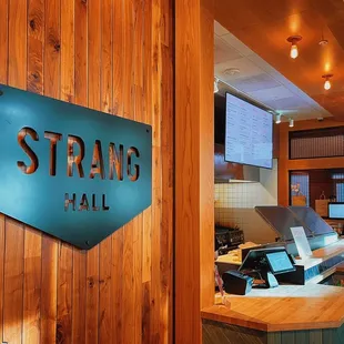 the front desk of the restaurant