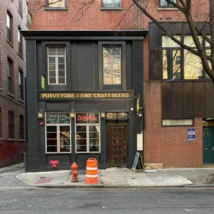 a fire hydrant in front of a building