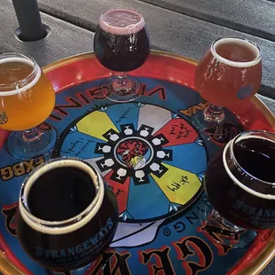 Beer flights can include 3-10 beers of your choosing.