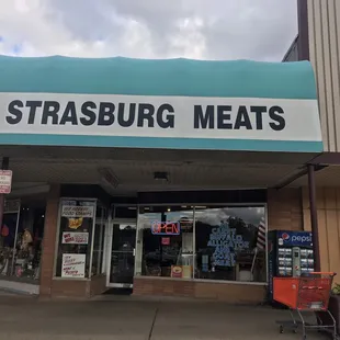 the front of the store