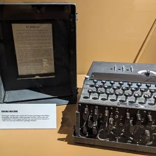 An enigma machine!