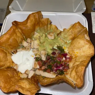 Chicken taco salad