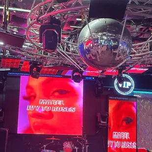 Super cool stage. Sets the tone and atmosphere. These people know how to run a place with a great vibe.