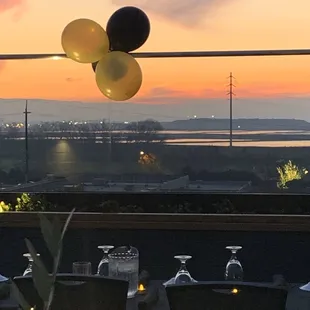 Sunset view from roof Terrance