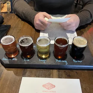 Flight of beer