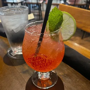 Mocktail (wasn&apos;t on the menu but the waiter had one made for me because I was pregnant)