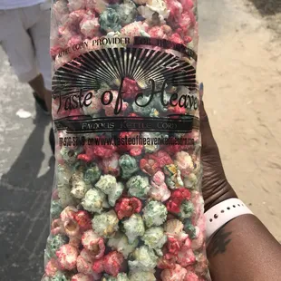 Fruity pebbles tasting kettle corn