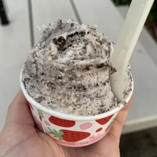 Banana oreo gelato