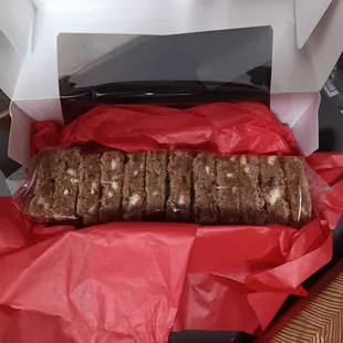 Strawberry Blondes ready to ship--White chocolate blondies with real strawberries.