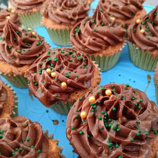Whiskey Caramel cupcakes with Guinness Chocolate buttercream