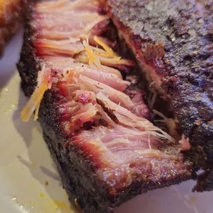 Inside the 2lb pork steak. So tender.