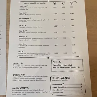 Revised and elevated menu!
