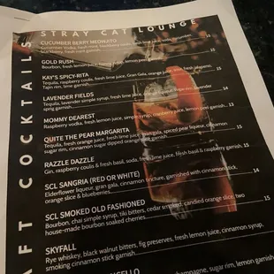 Craft cocktails