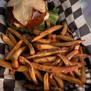 Stuffed Pretzel Burger