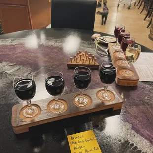 A bourbon drinker's array of wine