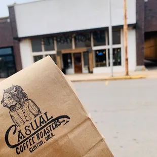 Coffee bean for the road