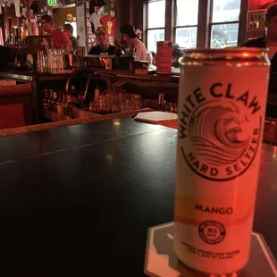 Indoor seating, White Claw