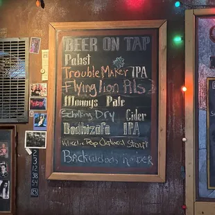 Beer on tap 10/21/23