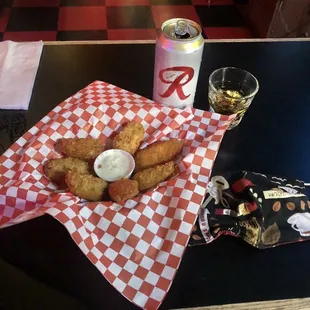 Jalapeño poppers &amp; a Crow-vid boilermaker.