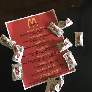 McDaddy&apos;s menu