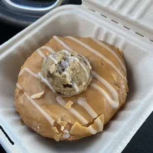 Cookie dough donut