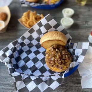 Bacon jam burger
