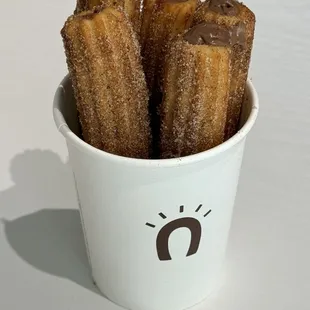 Chocolate filled Churros