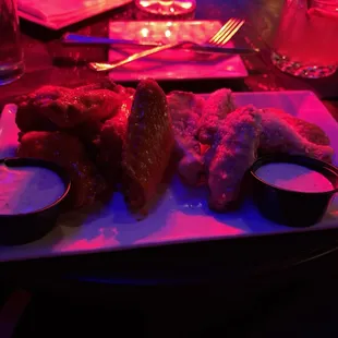 a plate of food on a table