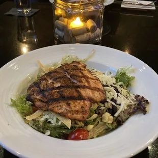 Cajun salmon salad