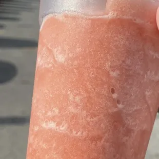 I don&apos;t know how you can mess up a simple fruit smoothie, but they did. Flavorless- didn&apos;t finish it