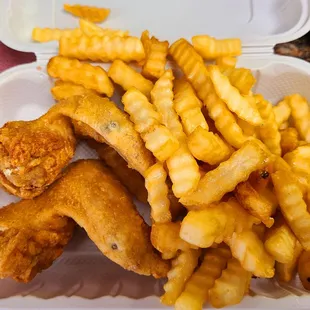 2 Wings and Fries Meal