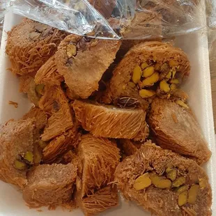 Baklava. Favorite. Chewy, honey, crispy.
