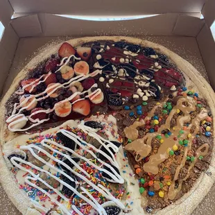 Dessert Pizza sampler - if I had to pick a favorite it'd be strawberry Nutella.