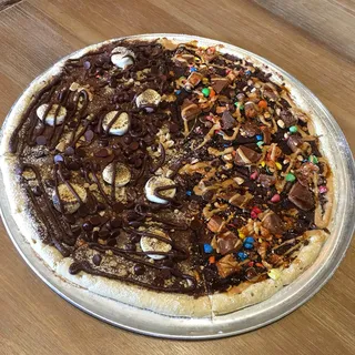Peanut Party Dessert Pizza House Special