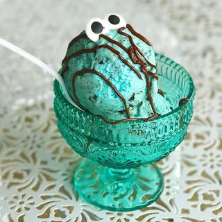 Cookie Monster Liquid Nitrogen Ice Cream House Special