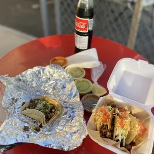 Soft and hard (street) tacos