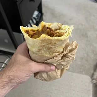 Breakfast Burrito (Chorizo) so good!