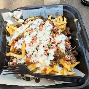 Carne asada street fries!