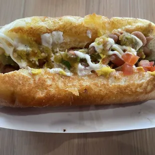 Delicious Sonoran hot dog!!!