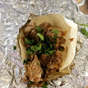 A tiny taco
