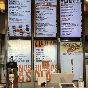 Street Taco Menu