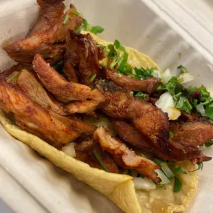 One tortilla?! Lmao and it&apos;s over $5 for this?! This place is a joke