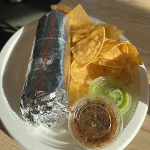 Steak burrito
